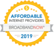 2019 Affordable Internet Provider Gold Award - BroadbandNow