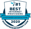 2021 #1 Best Internet Providers - Customer Satisfaction badge